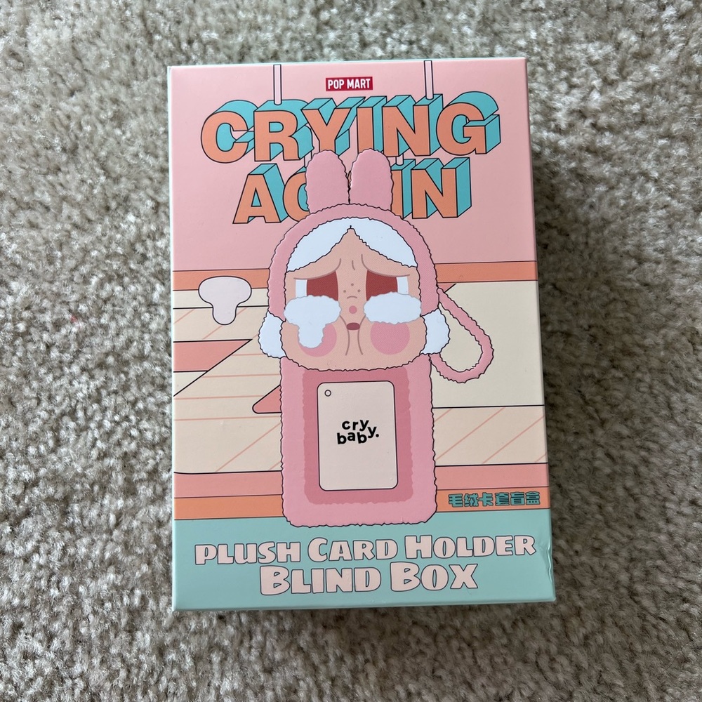 Crying Again Plush Card Holder blind box from Popmart